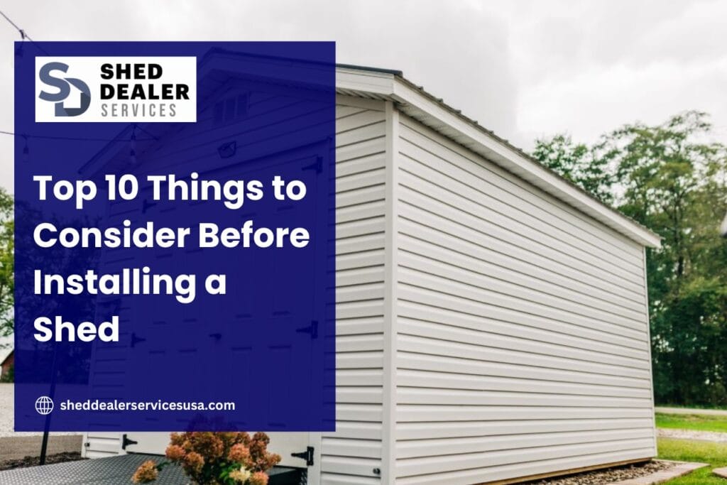 Shed Installation Tips