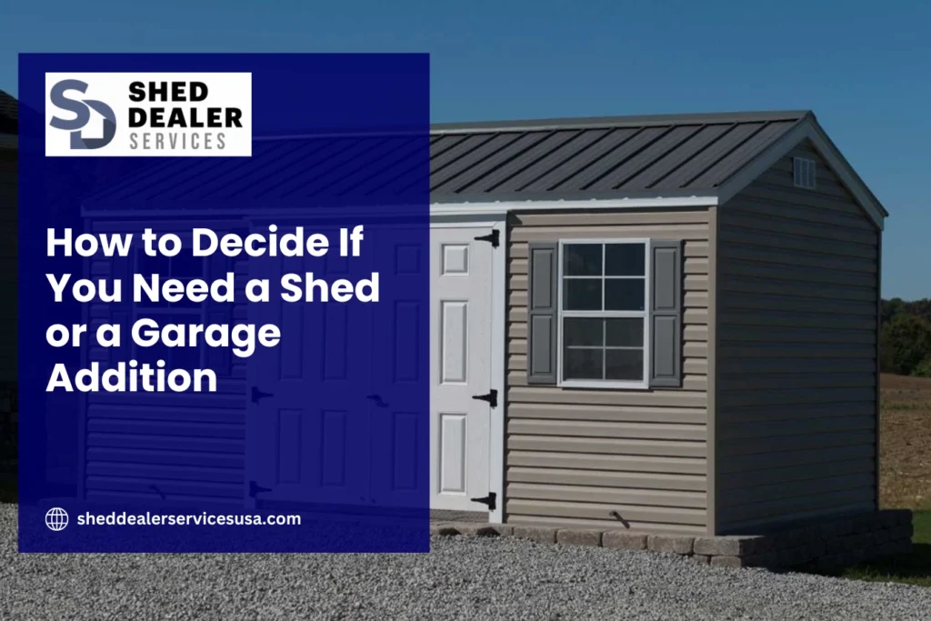 How to Decide If You Need a Shed or a Garage Addition